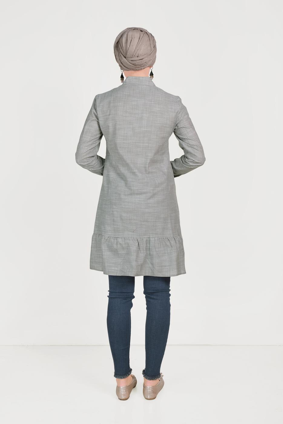 Tesettür giyim LACİVERT ALVİNA  ESKİTME PANTOLON 70058