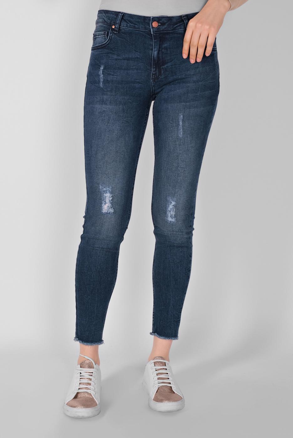 Vêtements hijab BLEU MARINE ALVINA PANTALON EN JEAN 70059