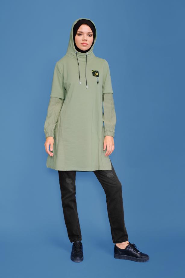 Tesettür giyim SİYAH ALVİNA DENİM PANTOLON 70060 - TRENDTESETTÜR