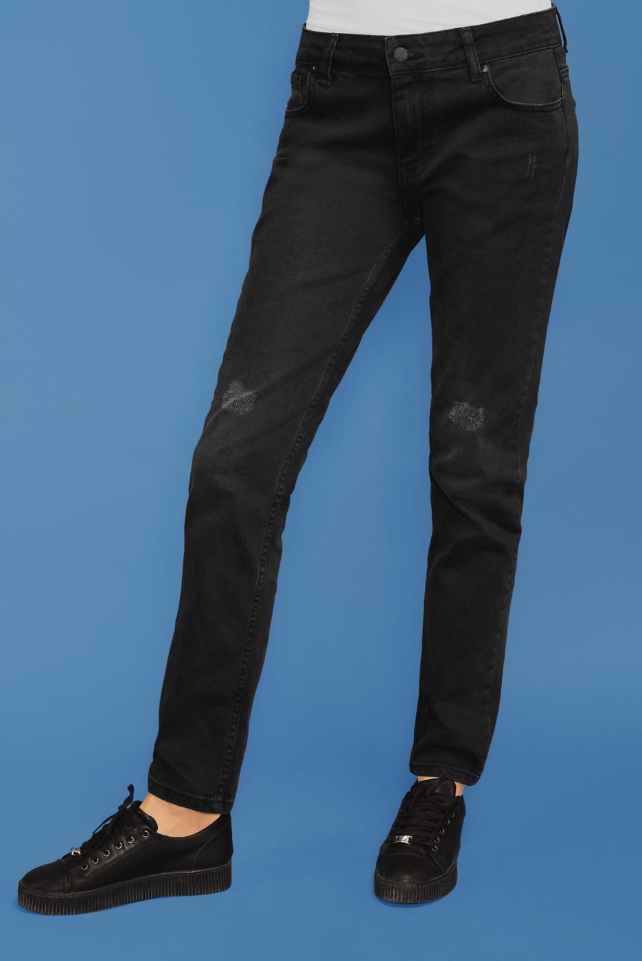 Tesettür giyim SİYAH ALVİNA DENİM PANTOLON 70060