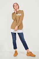 Tesettür giyim LACİVERT ALVİNA DENİM PANTOLON 70060