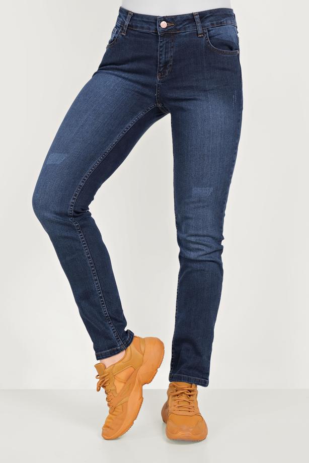 Tesettür giyim LACİVERT ALVİNA DENİM PANTOLON 70060 - TRENDTESETTÜR