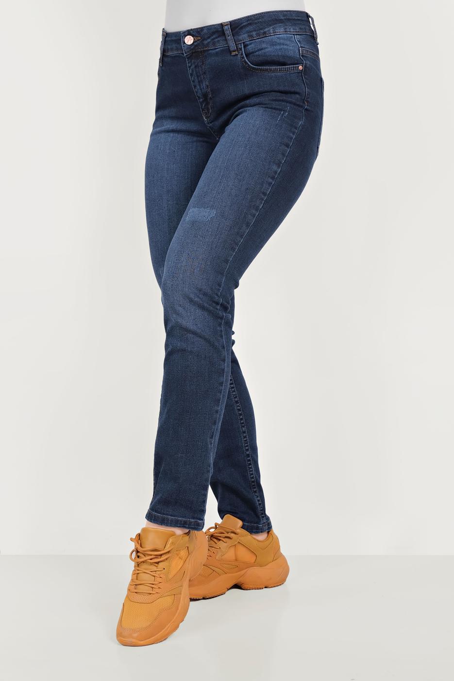 Tesettür giyim LACİVERT ALVİNA DENİM PANTOLON 70060