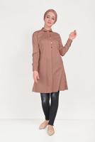 Tesettür giyim GRİ ALVİNA ESKİTME DETAYLI DENİM PANTOLON 70061