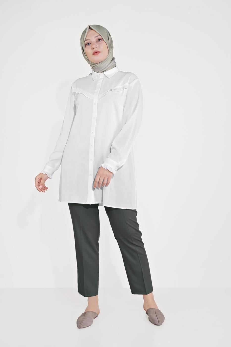 Hijab clothing KHAKI ALVİNA STRAIGHT CUT PANTS 70070