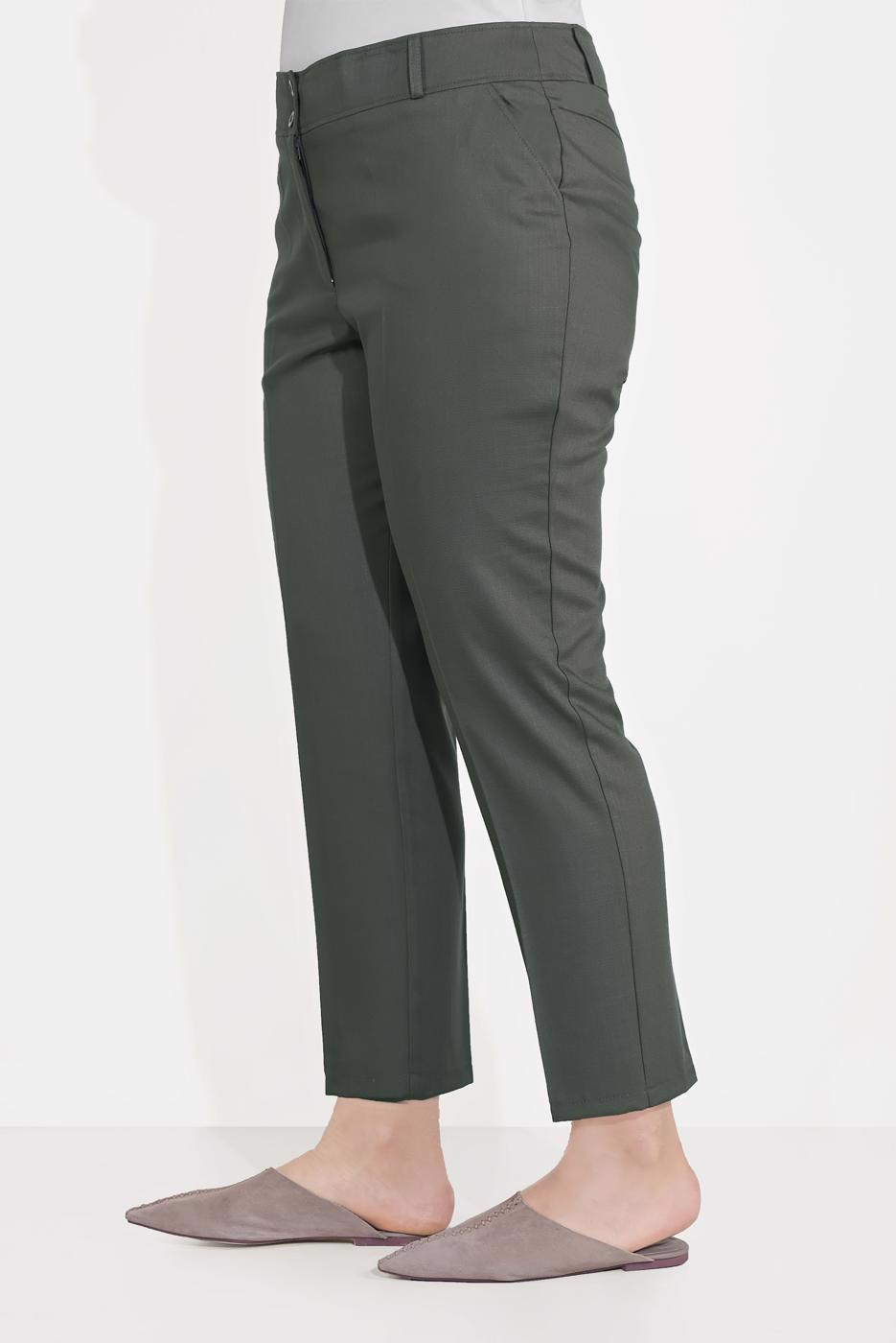 Hijab clothing KHAKI ALVİNA STRAIGHT CUT PANTS 70070