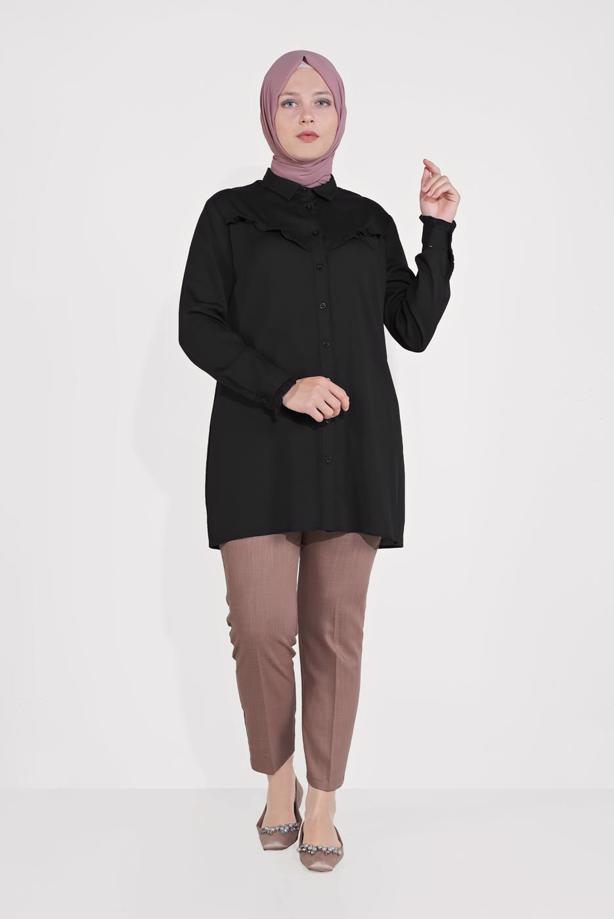 Vêtements hijab ROSE PANTALON COUPE DROITE ALVİNA 70070 - TRENDTESETTÜR