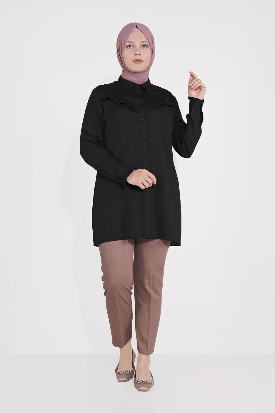 Vêtements hijab ROSE PANTALON COUPE DROITE ALVİNA 70070