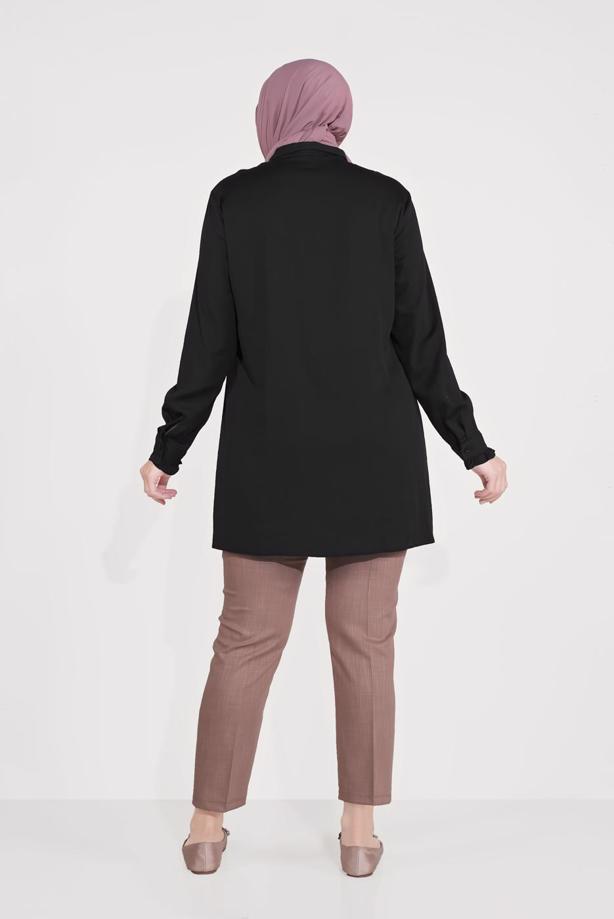 Vêtements hijab ROSE PANTALON COUPE DROITE ALVİNA 70070 - TRENDTESETTÜR