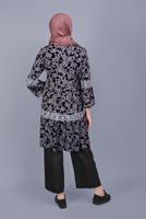 Hijab clothing BLACK RIPPED TROUSERS  7131 