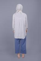 Hijab clothing NAVY BLUE RIPPED TROUSERS  7131 