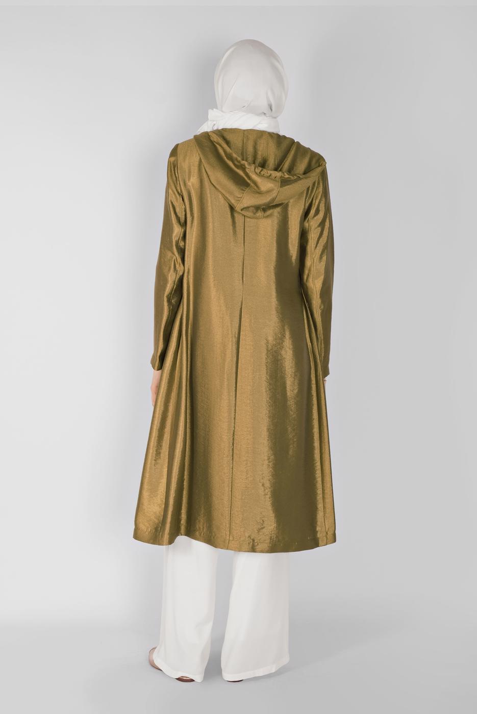 Tesettür giyim KREM ALVİNA BELİ LASTİKLİ BOL KESİM PANTOLON 7504