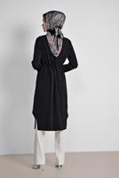 Tesettür giyim KREM ALVİNA DÜZ PAÇA PANTOLON 7556