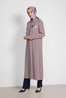 Tesettür giyim LACİVERT ALVİNA DÜZ PAÇA PANTOLON 7556