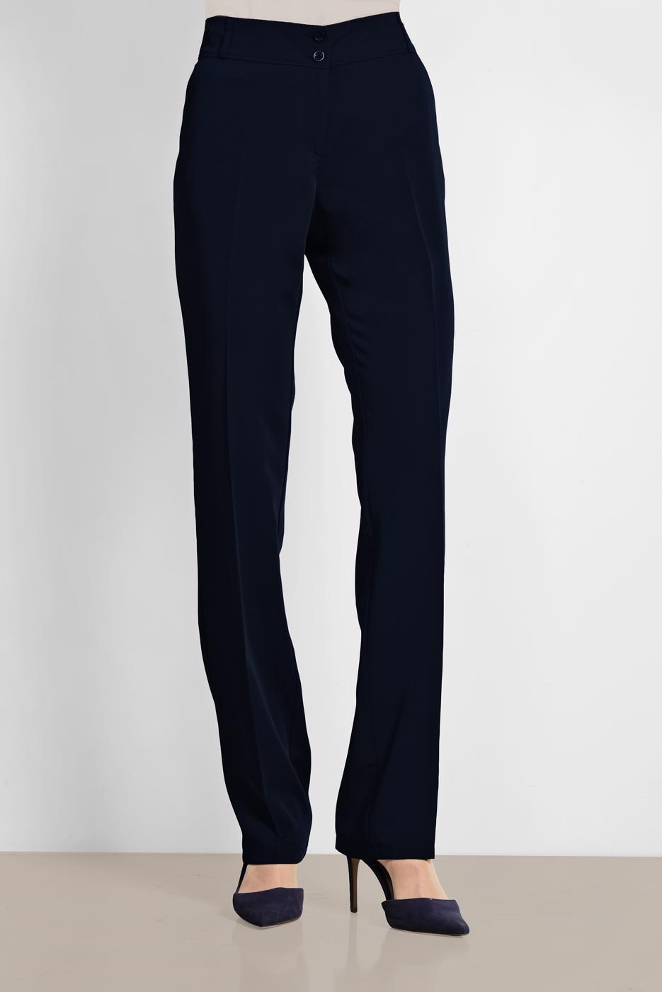 Tesettür giyim LACİVERT ALVİNA DÜZ PAÇA PANTOLON 7556