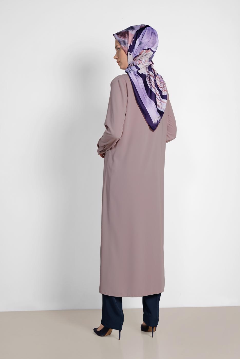 Tesettür giyim LACİVERT ALVİNA DÜZ PAÇA PANTOLON 7556