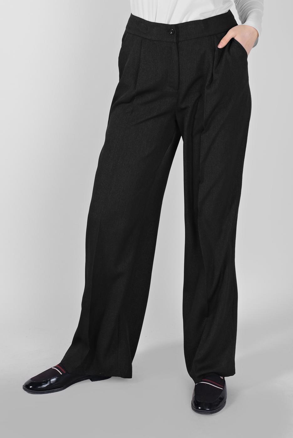 Tesettür giyim SİYAH BOL KESİM PANTOLON 7579 