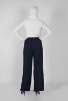 Tesettür giyim LACİVERT BOL KESİM PANTOLON 7579 