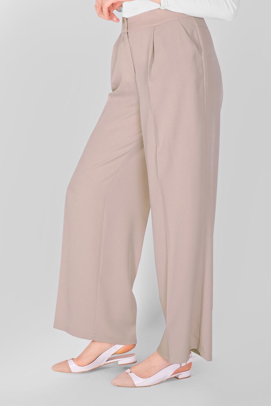 Vêtements hijab BEIGE PANTALON PALAIS 7579