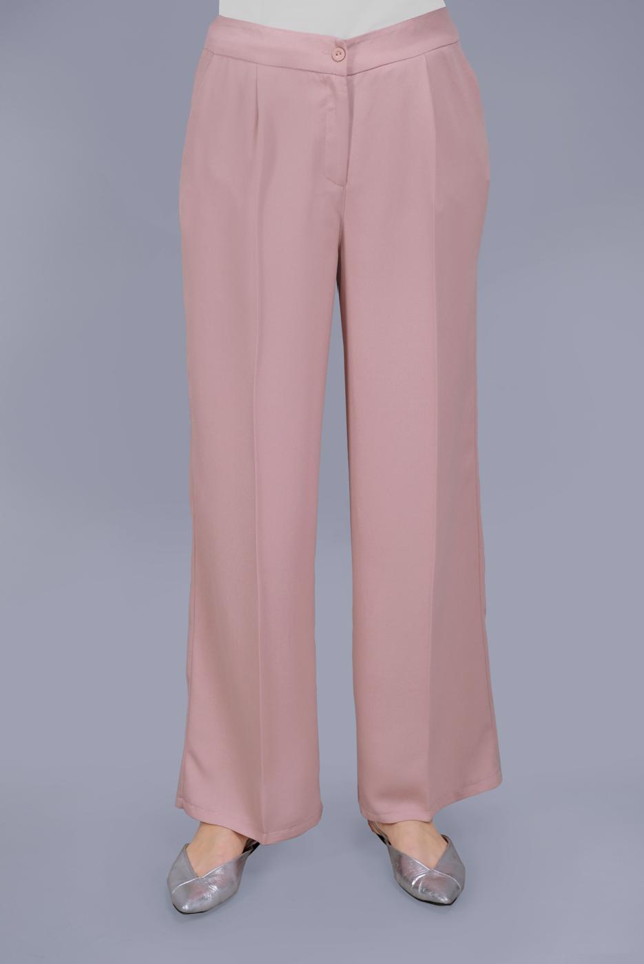 Tesettür giyim PUDRA BOL KESİM PANTOLON 7579 