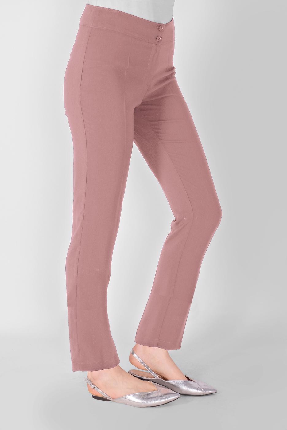 Tesettür giyim PUDRA ALVİNA DAR PAÇA PANTOLON 7594 