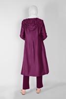 Tesettür giyim BORDO ALVİNA DAR PAÇA PANTOLON 7594 