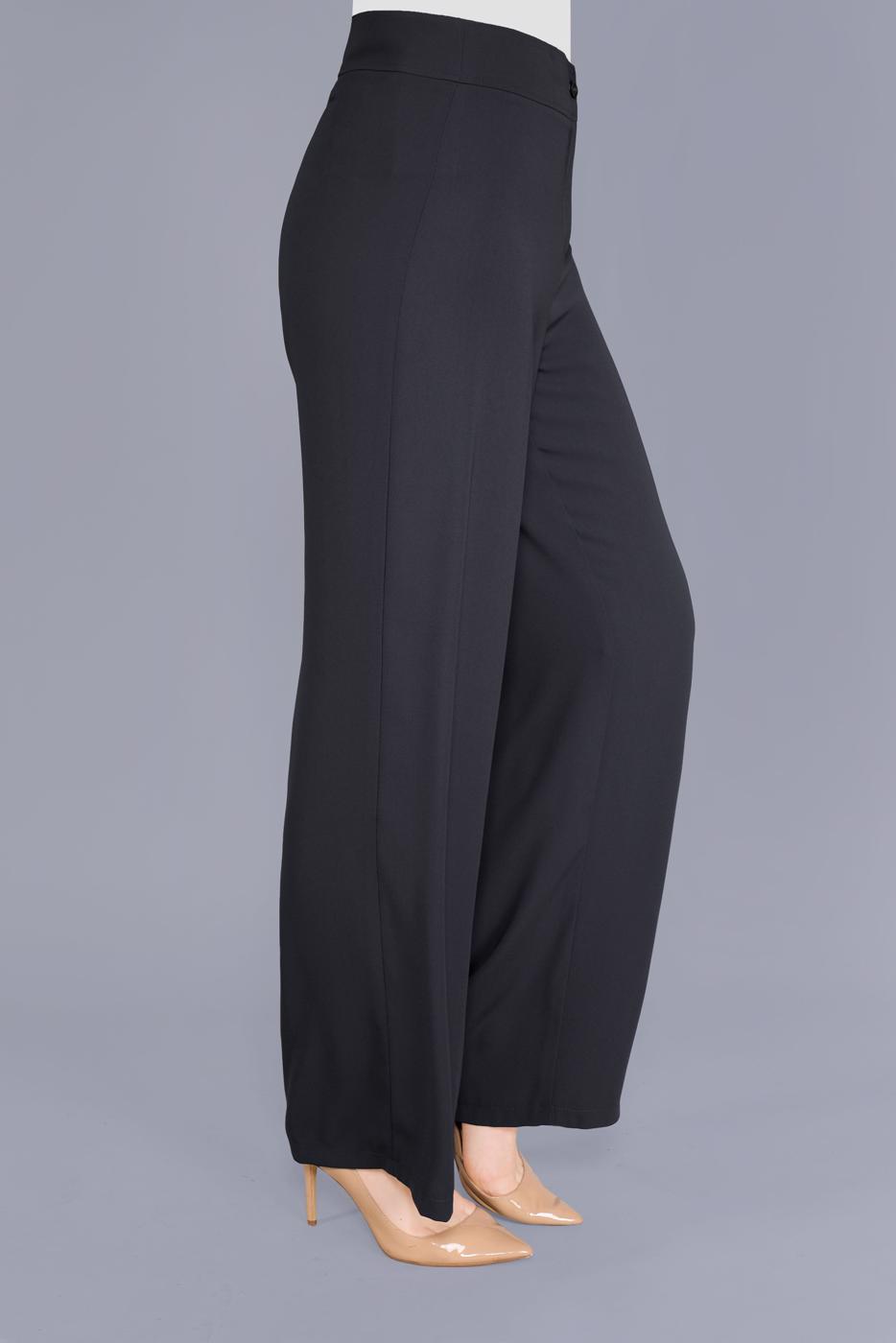 Tesettür giyim SİYAH YÜKSEK BEL PANTOLON T 7597