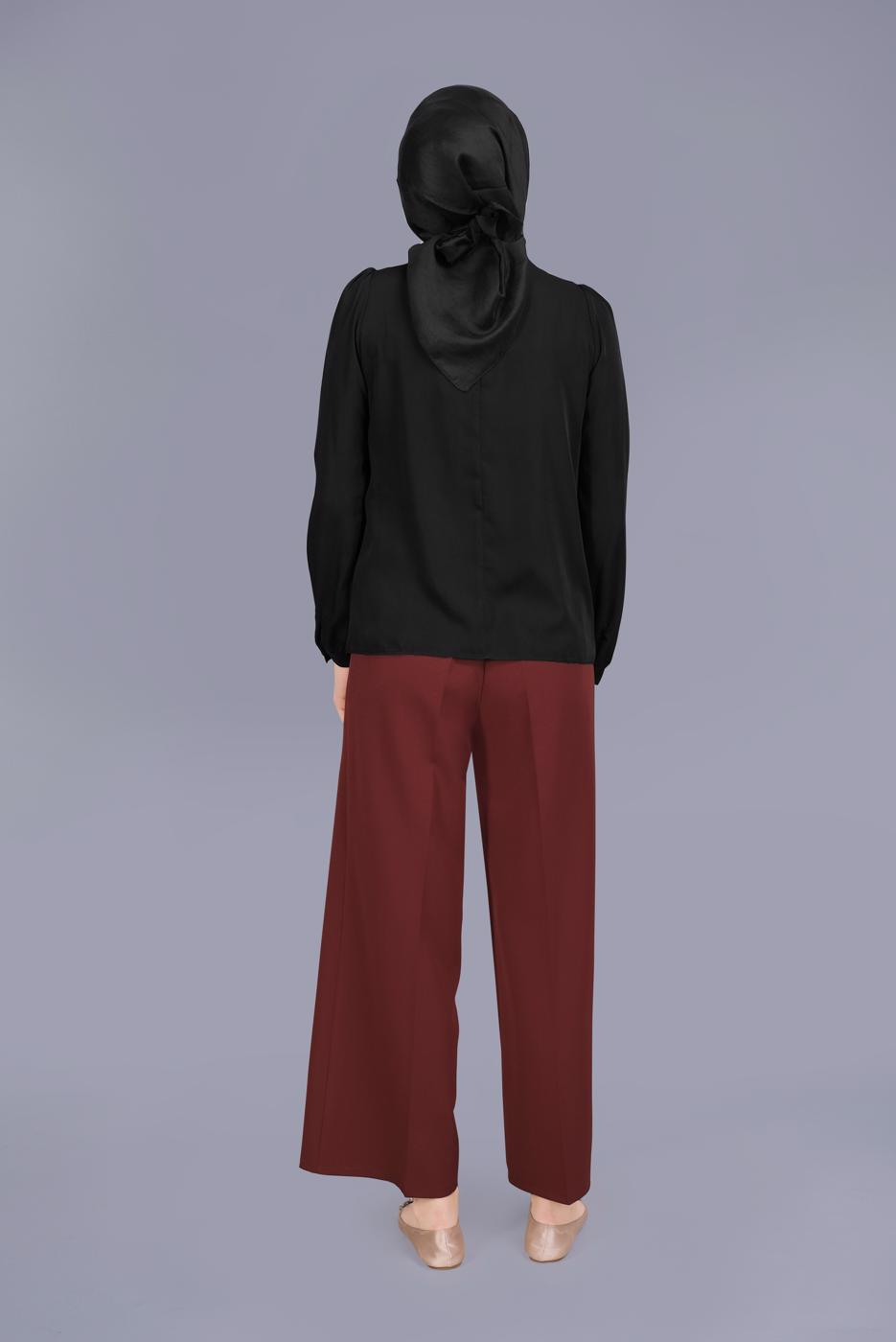 Vêtements hijab ROUGE BORDEAUX PANTALON LARGE ALVINA 7598