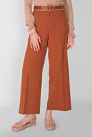 Tesettür giyim KAHVE ALVİNA GENİŞ PAÇA PANTOLON 7598 