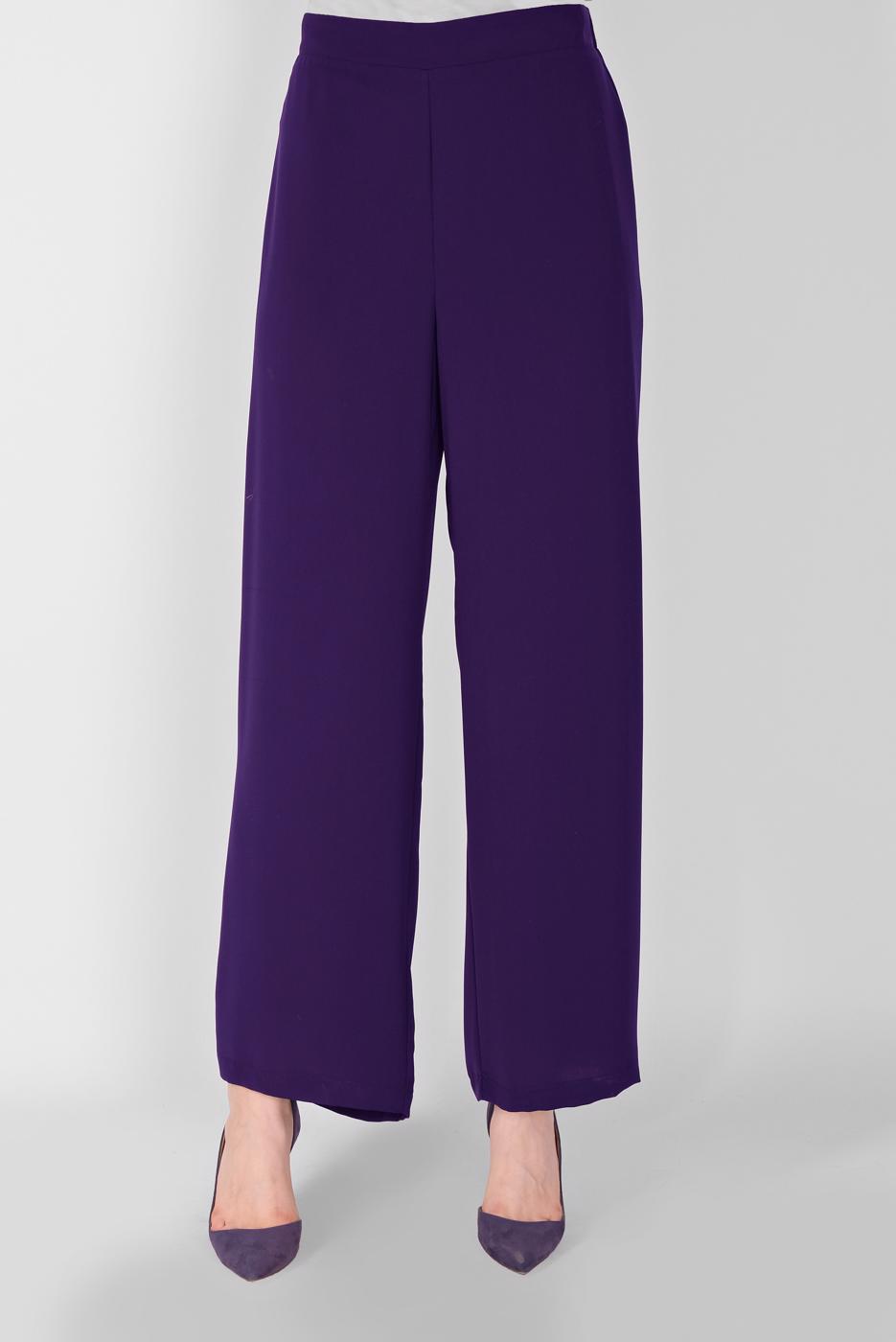 Tesettür giyim MOR GENİŞ KESİM PANTOLON T 7601