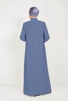 Vêtements hijab BLEU MARINE ALVİNA FINITION ZIPPÉE 10161
