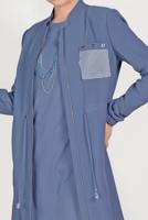 Vêtements hijab BLEU MARINE ALVİNA FINITION ZIPPÉE 10161