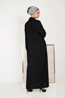Vêtements hijab NOIR ALVİNA FINITION ZIPPÉE 10164