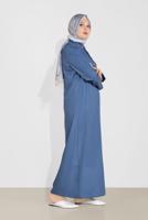 Vêtements hijab BLEU MARINE COUCHE DE FINITION BRODÉE 10213
