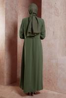 Hijab clothing KHAKI ALVINA HOUNDSTOOTH TOPCOAT T 10382