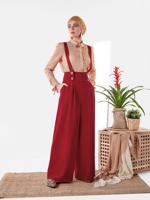 Vêtements hijab ROUGE SALOPETTE TAILLE HAUTE 4082