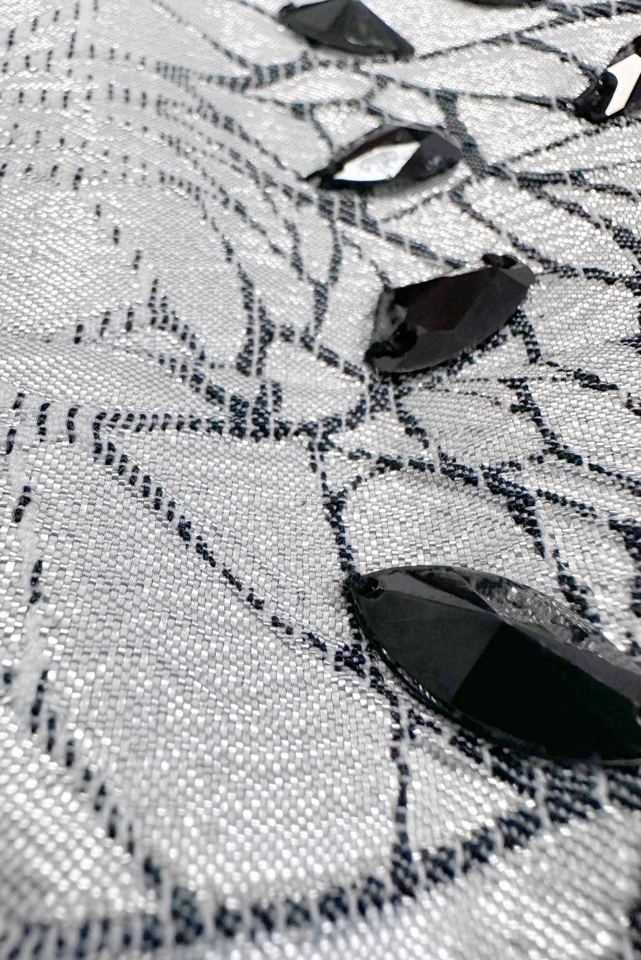 Tesettür giyim SİYAH ALVİNA ÜÇLÜ ETEKLİ TAKIM T 30107