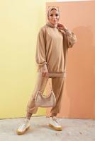 Hijab clothing MINK BOOTH 2-PIECE PANTS SUIT WITH ELASTIC CUFFS 0310 