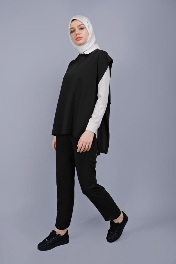 Hijab clothing  TIE DETAIL PANTS SUIT 352  - TRENDTESETTÜR