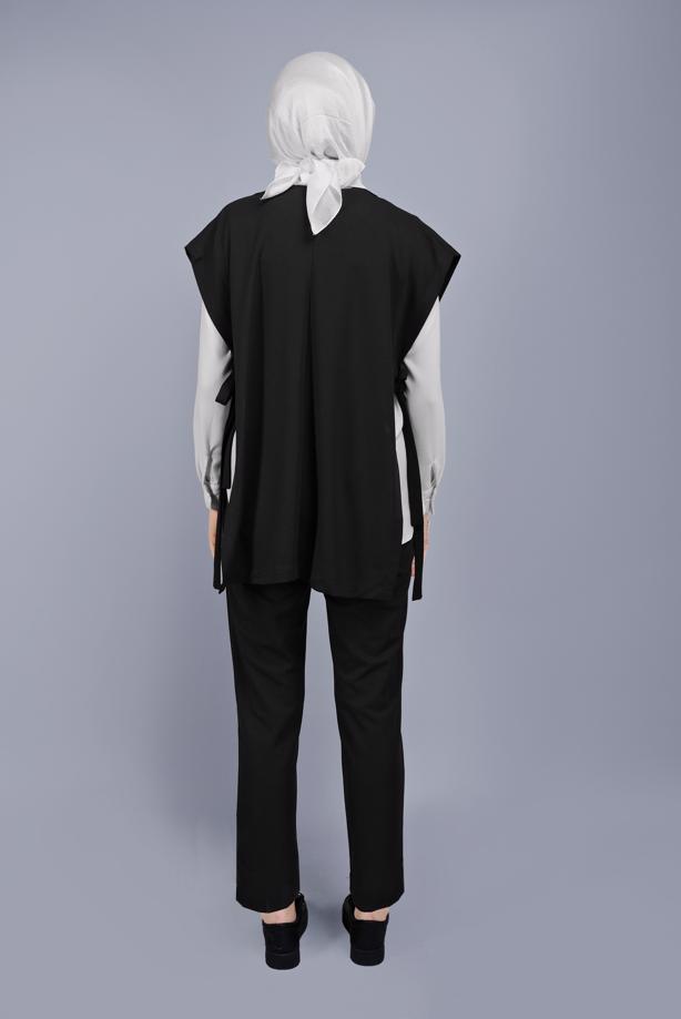 Hijab clothing  TIE DETAIL PANTS SUIT 352  - TRENDTESETTÜR