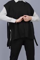 Hijab clothing BLACK TIE DETAIL PANTS SUIT 352 