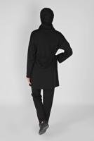 Vêtements hijab NOIR COSTUME PANTALON CHEMISE  0956