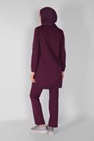 Vêtements hijab PRUNE ENSEMBLE DE SURVÊTEMENT 2 PIÈCES AVEC PANTALON IMPRIMÉ PIERRE 1307