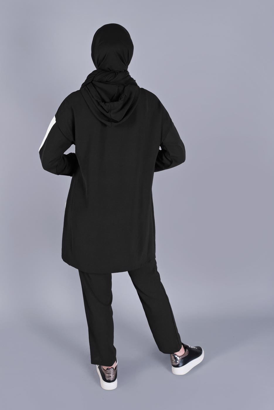 Hijab clothing BLACK T 2766 NSS-2&prime;Lİ PANT. TAKIM