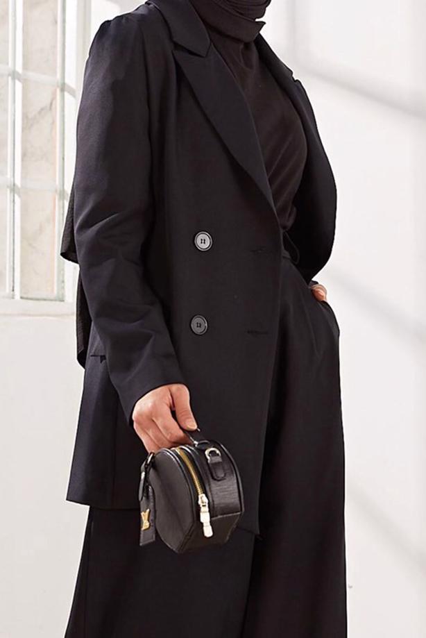 Vêtements hijab  DOUBLE BREASTED 2-PIECE SUIT WITH PANTS 2900  - TRENDTESETTÜR