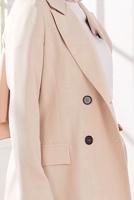 Tesettür giyim BEJ KRUVAZE YAKA İKİLİ PANT. TAKIM 2900 