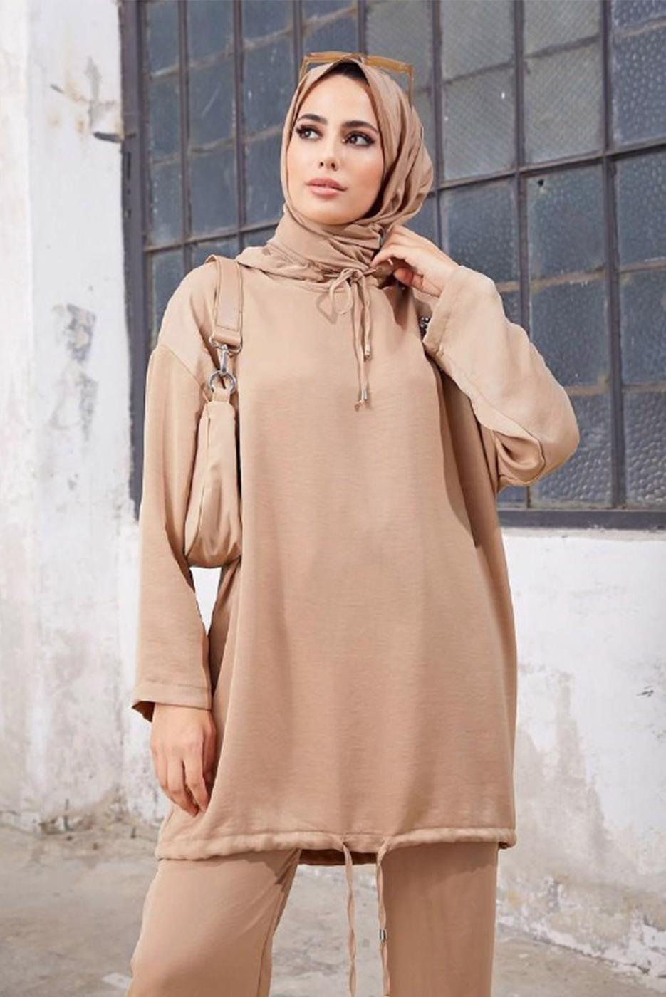 Hijab clothing MINK 2-PIECE SUIT WITH PANTS 5210 