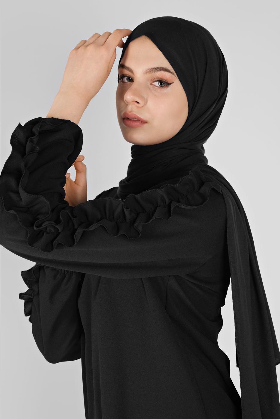 Vêtements hijab NOIR COSTUME PANTALON 6956 