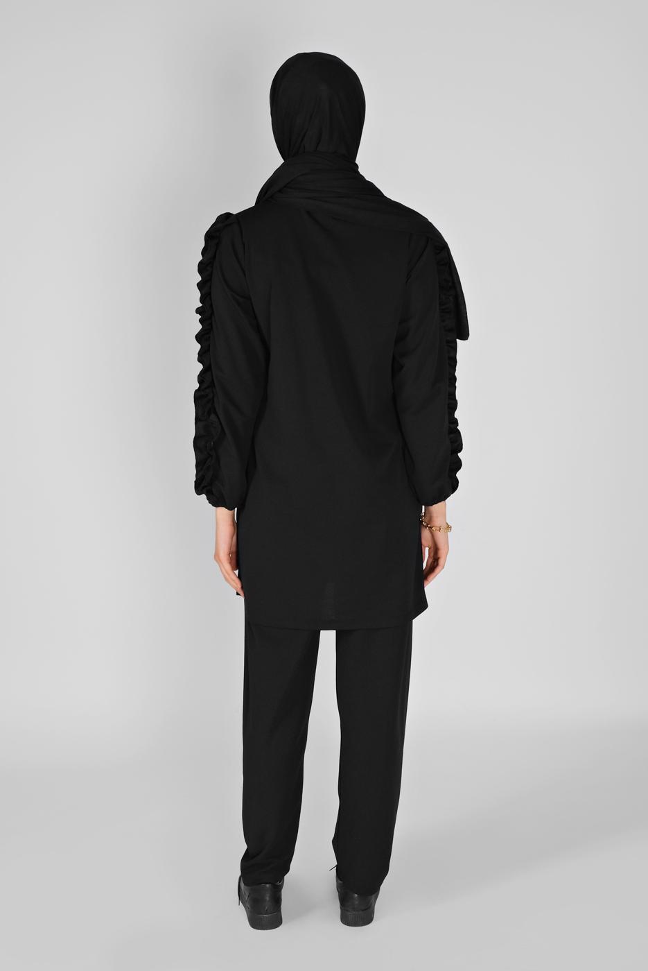Vêtements hijab NOIR COSTUME PANTALON 6956 