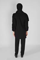 Vêtements hijab NOIR COSTUME PANTALON 6956 